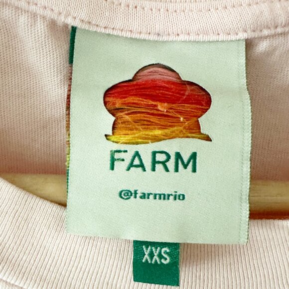 Farm Rio - Rio De Janeiro Fit T-Shirt 100% Cotton size XXS - Picture 5 of 5